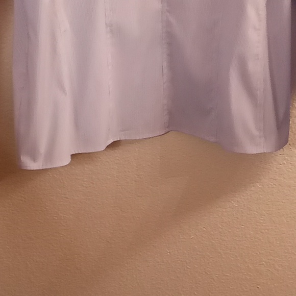 Quintessential Lagenlook Chambray Office Minimalist Sz XL Blue-White Colors HMBC - Picture 5 of 13